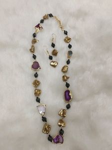 Mother Of Pearl Necklace Set