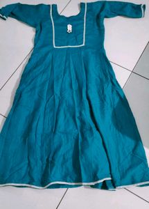 Navy blue frock kurti