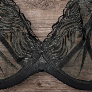 Next UK Underwired Sheer Black Bra