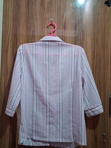 Striped Button-Up Shirt