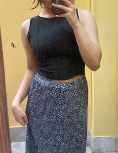 Skirt And Crop Top Combo