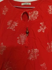 Printed Party Wear Cotton Kurta