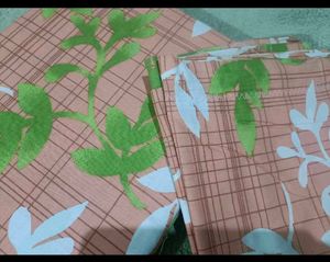New double size bed sheet with two pillow covers
