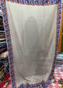 Semi Pashmina Paper Mache Handwork Shawl