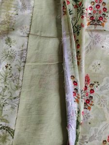 Floral Print Pakistani Lawn Suit Fabric