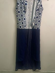 Stylish Geometric Print Sleeveless Dress