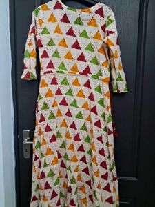 Triangle Print Midi Dress