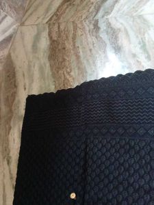 Black Textured Kurta in size m