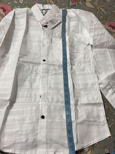 White Striped Casual Shirt