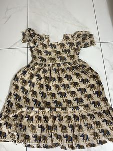Unique Elephant Print Maxi Dress