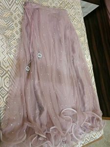 Girlish lehenga with crop top