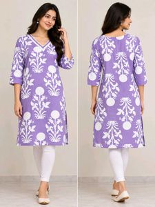 Combo Pack of 2 Printed Kurtis