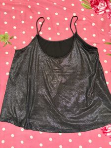Sparkly Black Cami Top