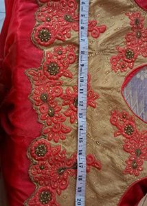 red mixed pink color dress
