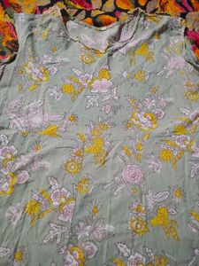 Floral Print Anarkali Kurta
