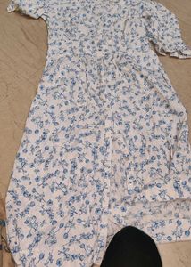 Green Floral Print Blouse