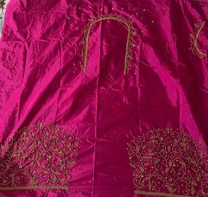 Designer Embroidered Silk Blouse
