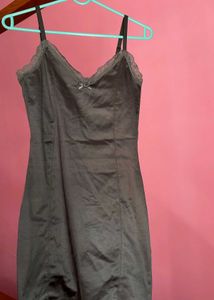 Sheer Lace Trim Cami Slip Dress