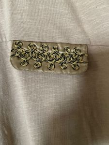 Chic Beige Tunic with Embellished detailing (L)