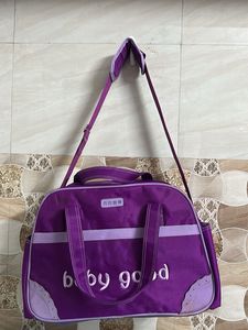 Purple "baby good" Travel Bag