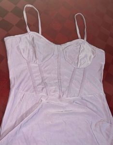 Pastel Ruched Corset Dress