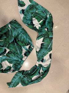 Tropical Leaf Print Co-ord Set XS