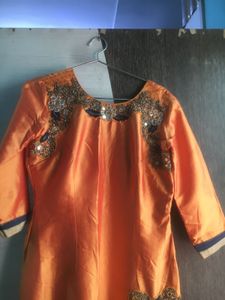 Elegant Orange Kurta
