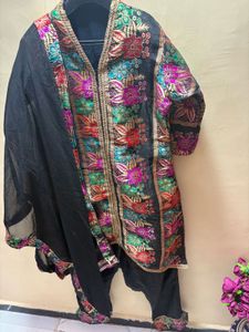 Embroidered Kurta Set with Dupatta