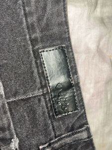 Black Denim Cutoff Shorts