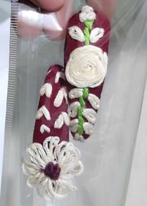 Embroidery Hair Clips