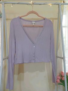 H&M lilac cardigan
