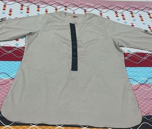 Women's Beige Formal oversized top
