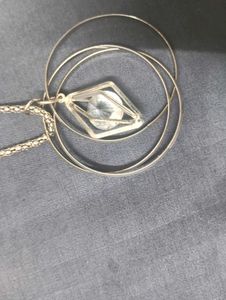 Silver Tone Pendant Necklace