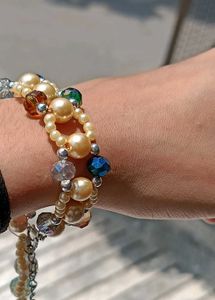 pack of 2 handmade Korean beaded bracelet
