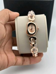 Elegant Rose Gold Chain Watch