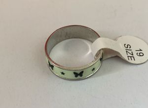Cute Butterfly &amp; Star Glow In the Dark Unisex Ring