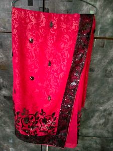 Red Saree With Blouse