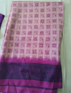 Purple &amp; Pink Saree With Blouse