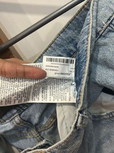 Zara-Light Wash Denim Jeans with Drawstring