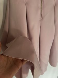 Elegant Pink V-Neck Sleeveless Dress