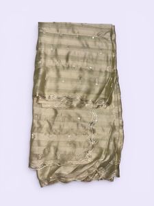 Elegant Light Green Mirror Work Saree