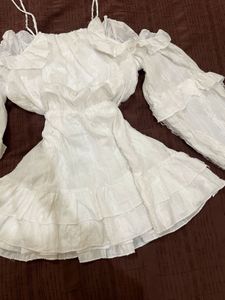 cold shoulder mini dress