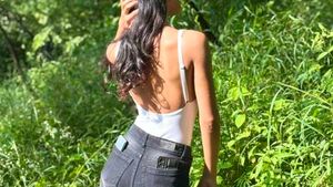 White Ribbed V-Neck Tank Top