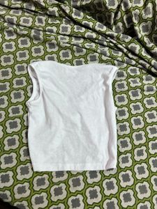 White Ring Detail Tank Top
