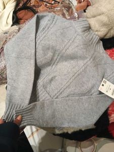 Cropped Knit Sweater