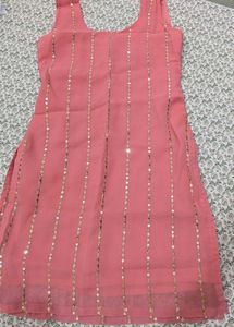 Sparkling Peach Kurta