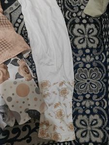 Girls Rose Print Dress with Vest