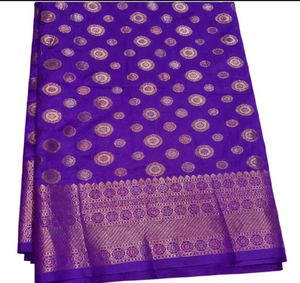 Vibrant Purple Silk Saree