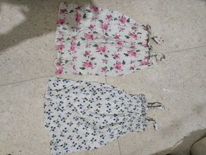 Floral Print Palazzos - Set of 2
