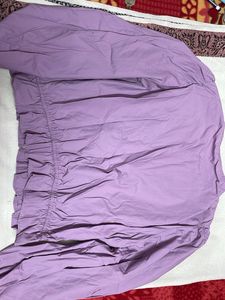 Lilac Button-Down Blouse